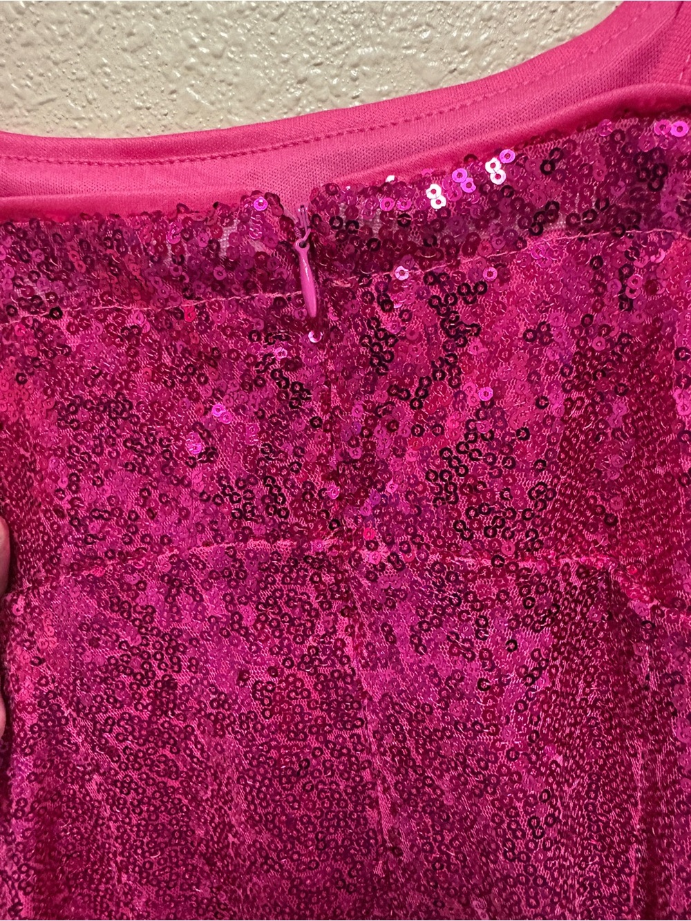 Lulu's Hot Pink Sequin Party Dress - Picture 6 of 8